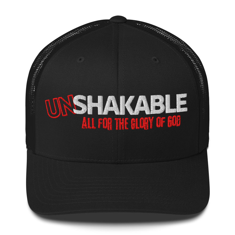 Unshakable "All for the glory of God" Trucker Hat