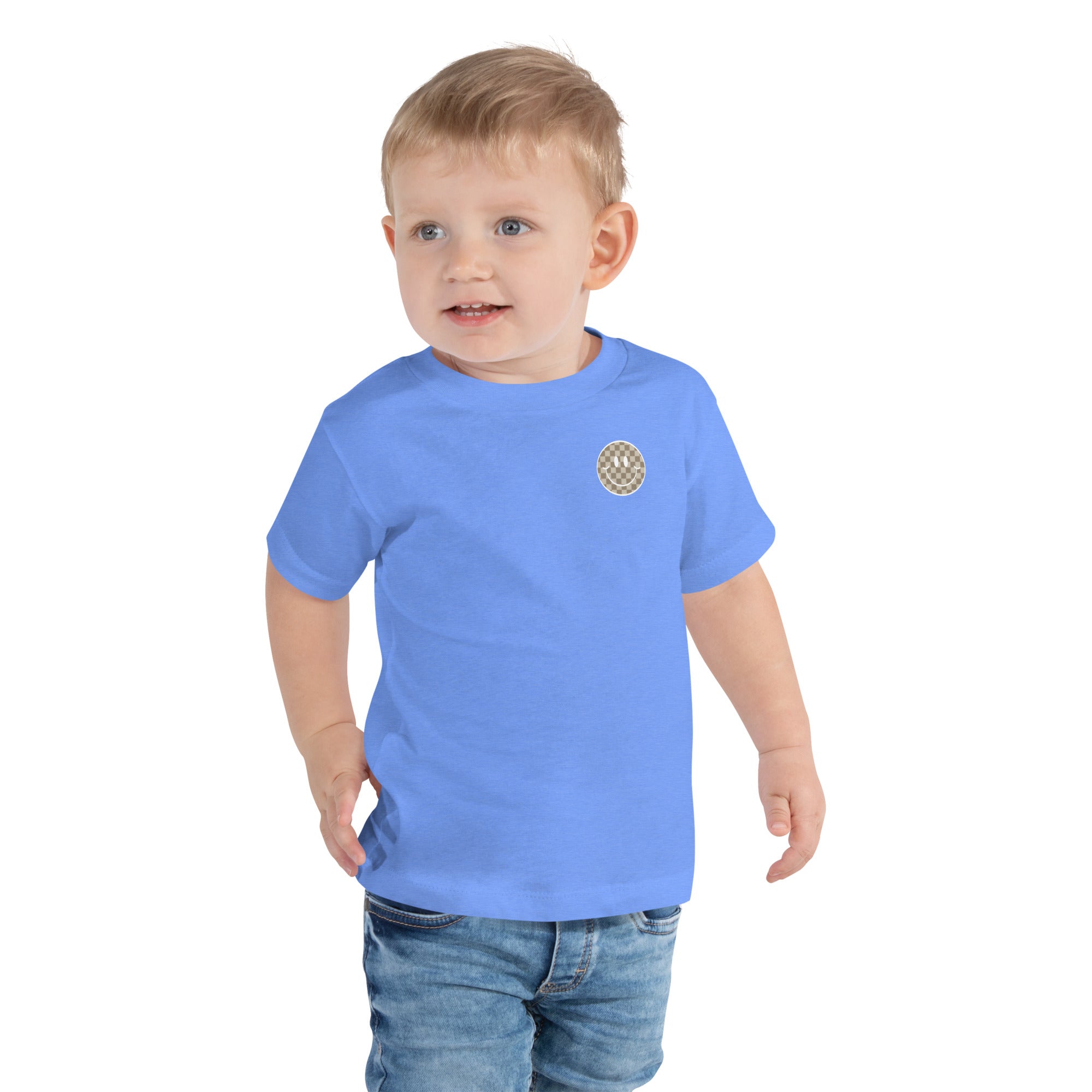 Jesus Saves Bro | Toddler Smiley Face Christian Toddler Short Sleeve Tee