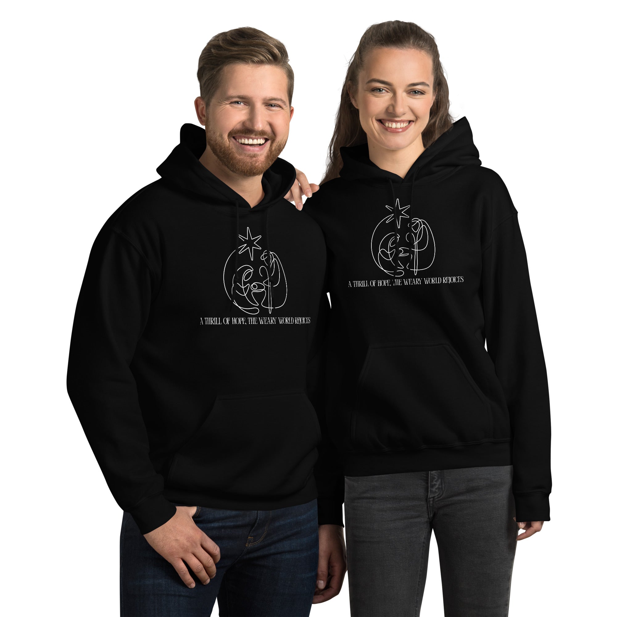 A Thrill of Hope Nativity Hoodie | Christian Christmas Sweatshirt