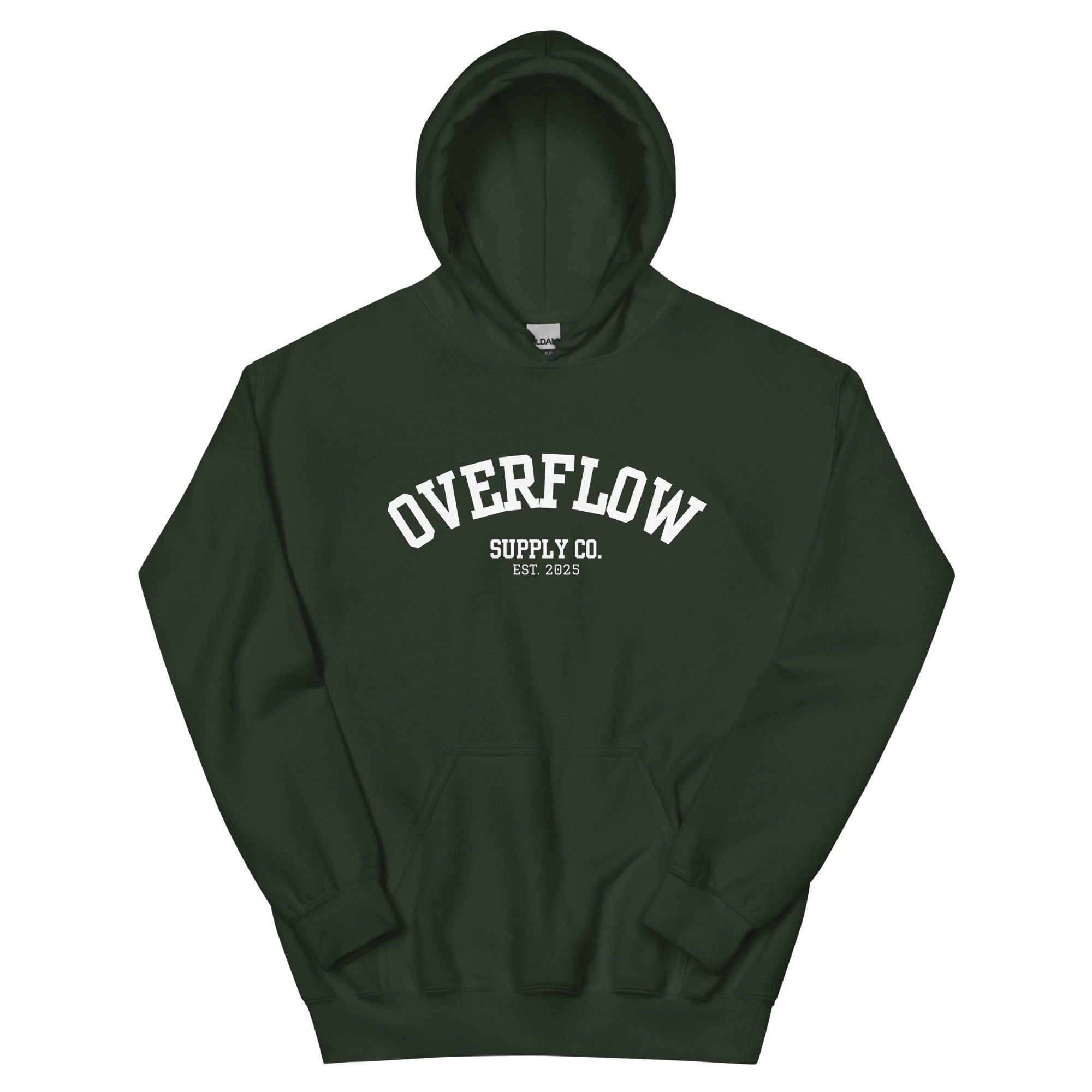 Overflow Supply Co. EST. 2025 | Vintage Collegiate Hoodie