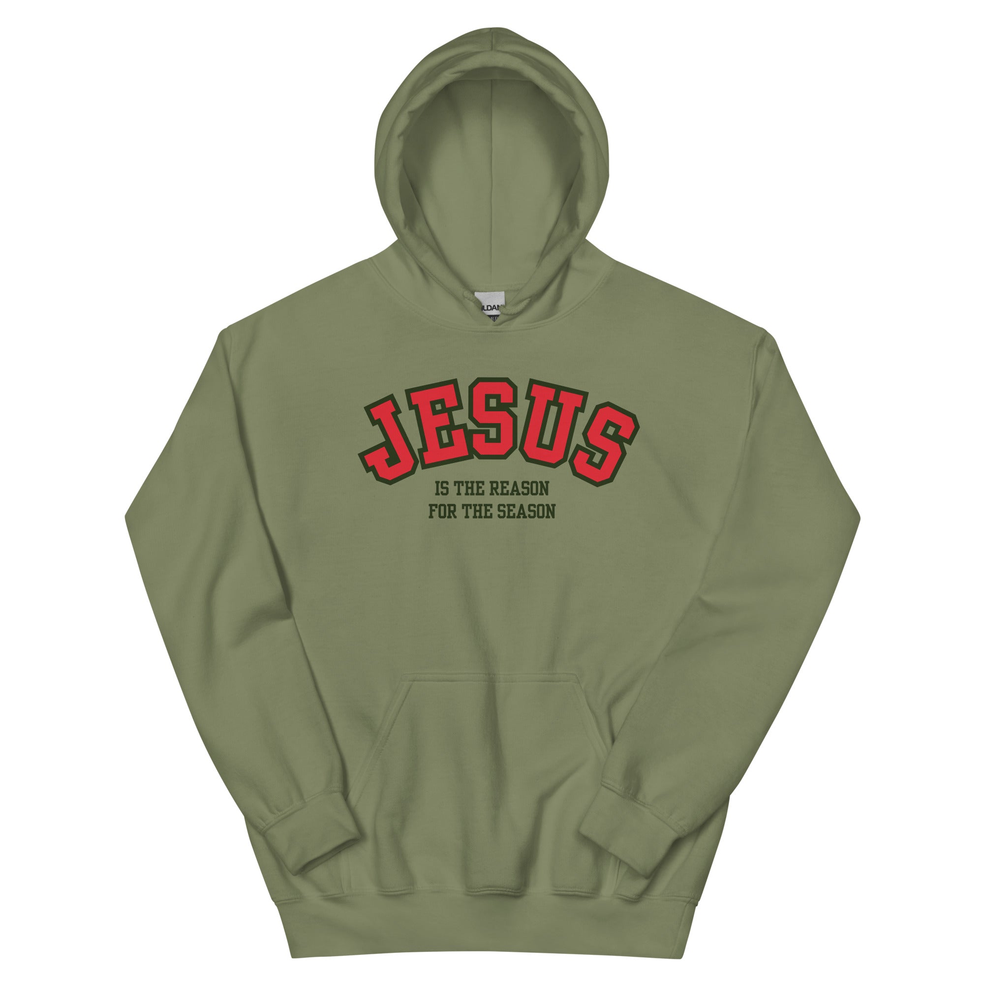 Jesus Is The Reason Varsity Hoodie | Christian Christmas Sweatshirt
