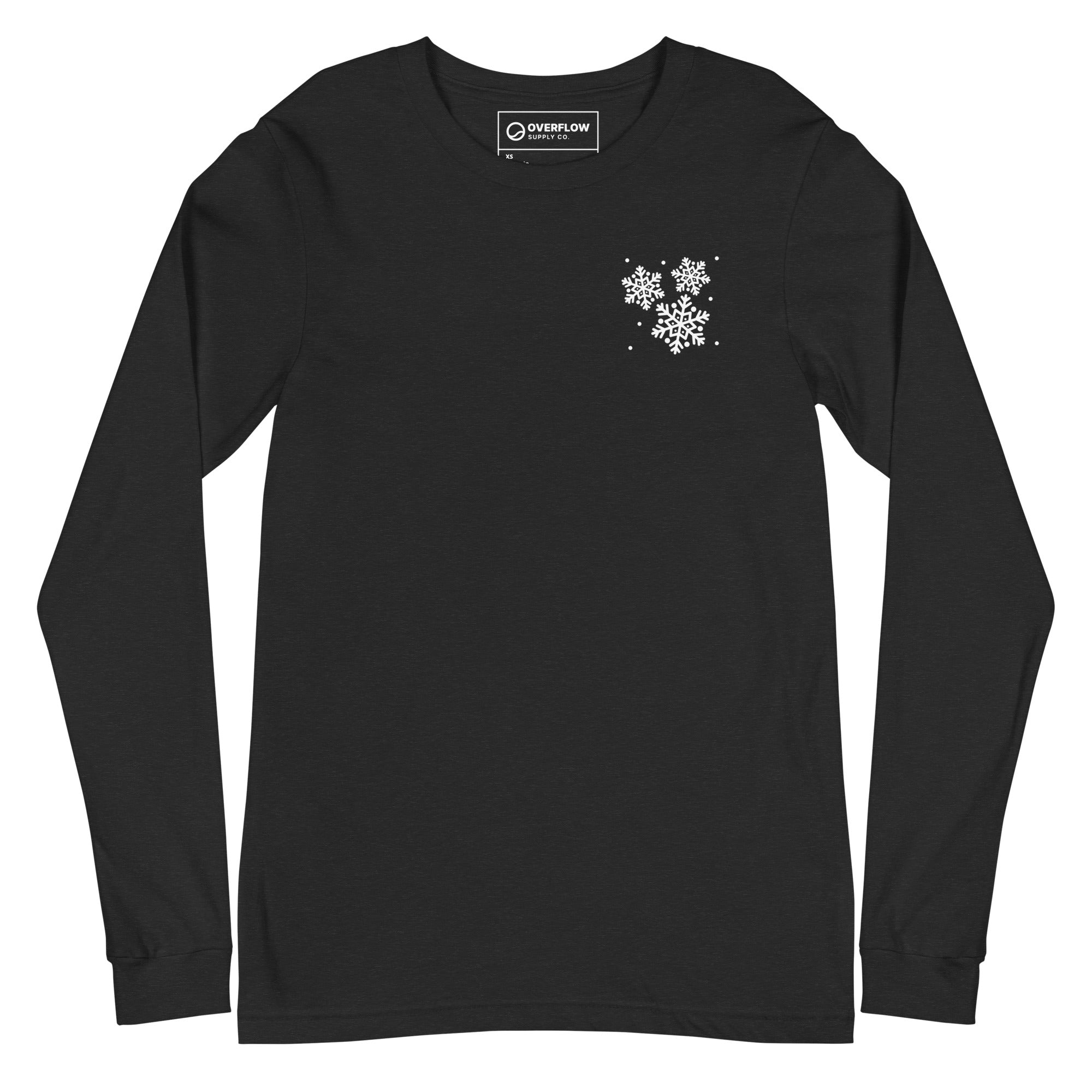 Jesus Is The Reason Snowflake Long Sleeve T-Shirt | Christian Holiday Wear