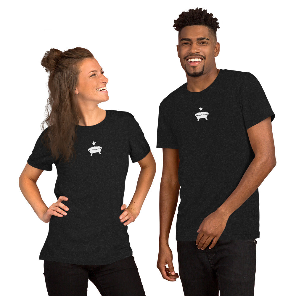 Manger Silhouette Star T-Shirt | Soft Bella Canvas Tee | Christian Christmas Apparel