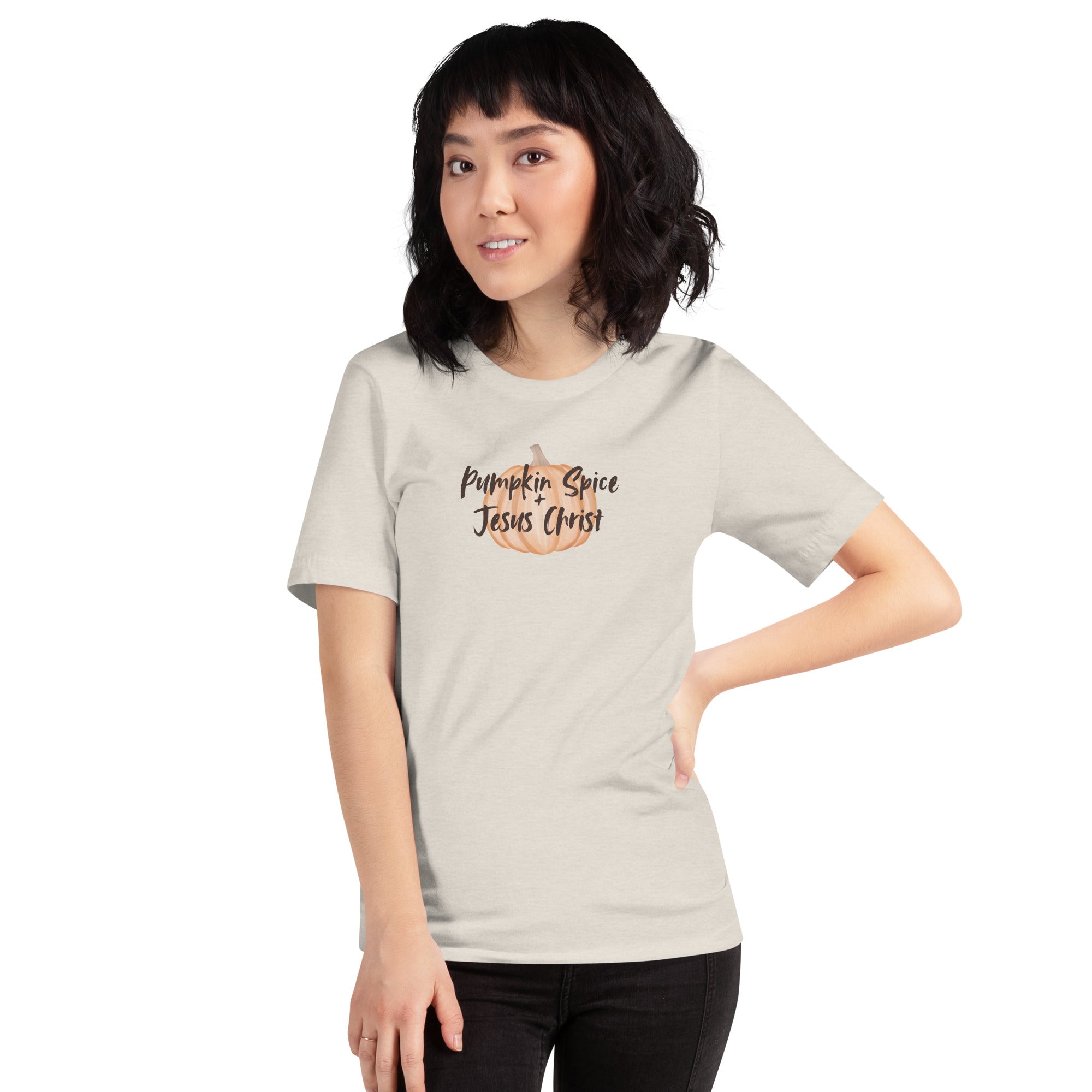 Pumpkin Spice & Jesus Christ | Cozy Fall Faith Tee