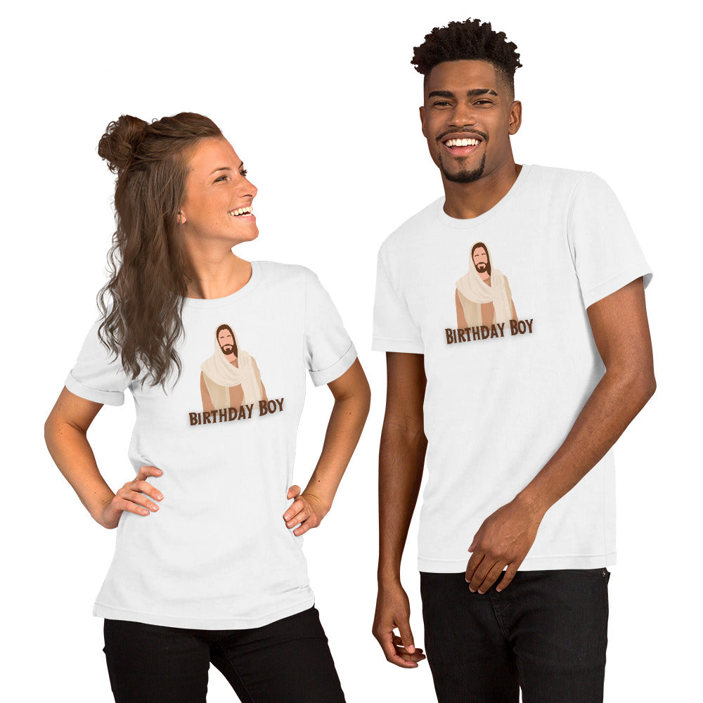 Birthday Boy Jesus Image T-Shirt | Soft Bella Canvas Tee | Christian Christmas Apparel